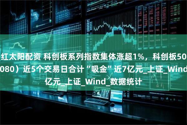 红太阳配资 科创板系列指数集体涨超1%，科创板50ETF（588080）近5个交易日合计“吸金”近7亿元_上证_Wind_数据统计