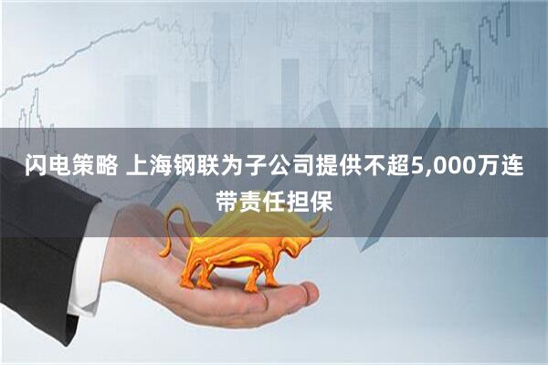 闪电策略 上海钢联为子公司提供不超5,000万连带责任担保