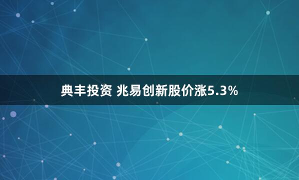 典丰投资 兆易创新股价涨5.3%