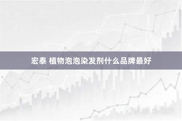 宏泰 植物泡泡染发剂什么品牌最好