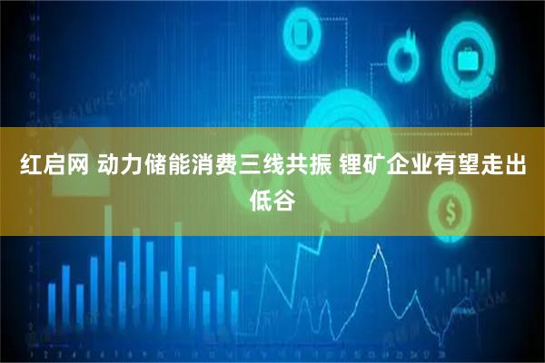 红启网 动力储能消费三线共振 锂矿企业有望走出低谷
