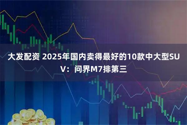 大发配资 2025年国内卖得最好的10款中大型SUV：问界M7排第三